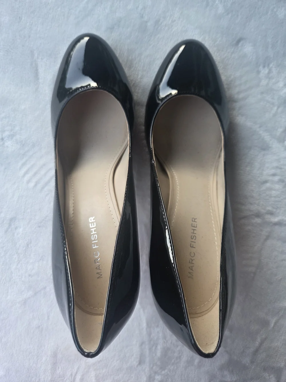 Marc Fisher Black Patent Leather Stiletto Pumps Size 9M